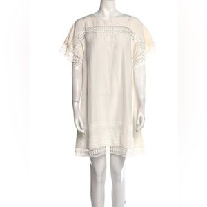 BURBERRY Dress Silk
Crochet Detail White size 4